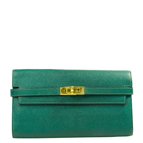 hermes wallet green.